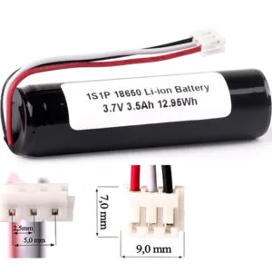 Keeppower 1S1P 18650 3.6V - 3.7V 3500mAh Li-Ionen-Akku mit BMS-Schutz und JST-Anschluss – Produktübersicht