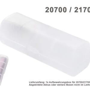 Aufbewahrungsbox für eine Batterie 20700 oder 21700 – Produktübersicht