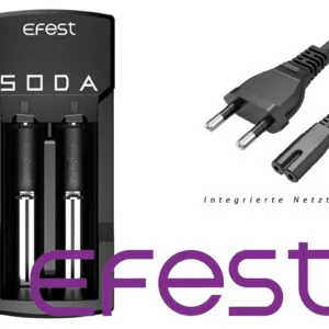Efest SODA Ladegerät für Li-Ionen-Akkus mit integriertem Netzteil – Produktübersicht