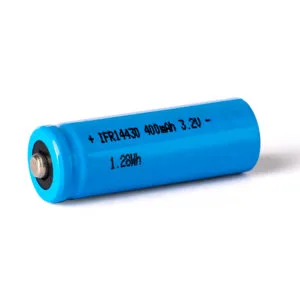 IFR 14430 - 400mAh 3.2V LiFePo4 Batterie (Taste oben) ungeschützt – Produktübersicht