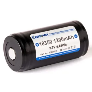 Keeppower 18350 - 1200mAh، 3.6V - 3.7V بطارية ليثيوم أيون محمية – نظرة عامة على المنتج