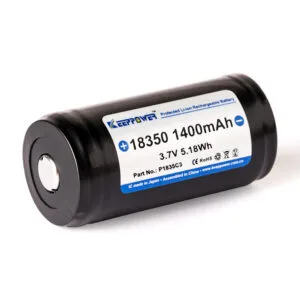 Keeppower 18350 - 1400mAh، 3.6V - 3.7V بطارية ليثيوم أيون محمية بلوحة PCB – نظرة عامة على المنتج