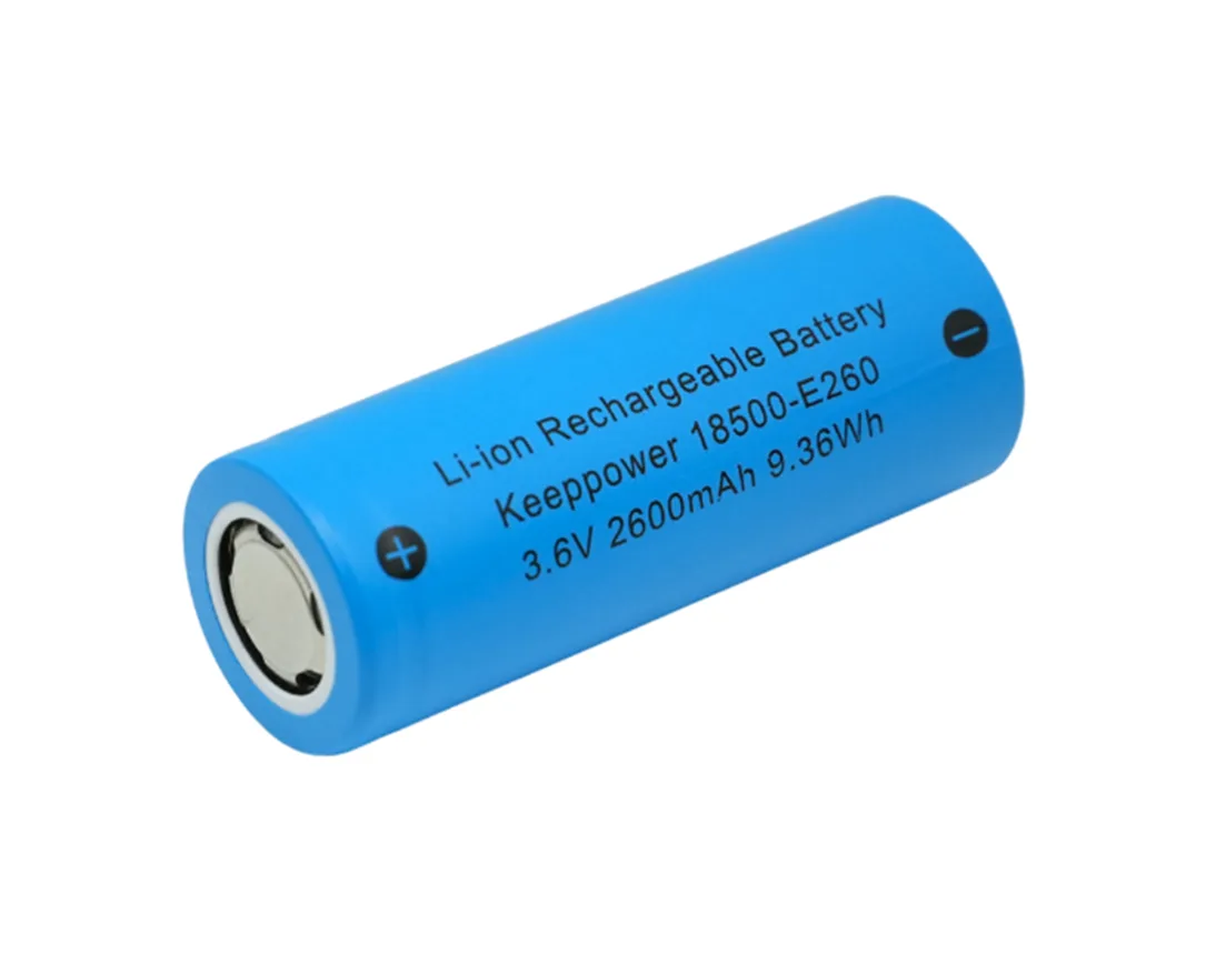 18500-E260 Li-Ion-Akku 3.6V - 3.7V mit 2600mAh (flacher Pluspol) – Produktübersicht 18500-E260 Li-Ion-Akku 3.6V - 3.7V mit 2600mAh (flacher Pluspol) – Produktübersicht