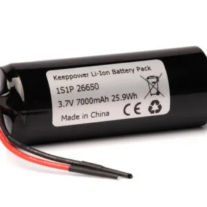 1S1P 26650 3.6V 3.7V (4.2V) *7000mAh Li-Ion-Akku **PCB-geschützt, mit Kabelanschluss – Produktübersicht