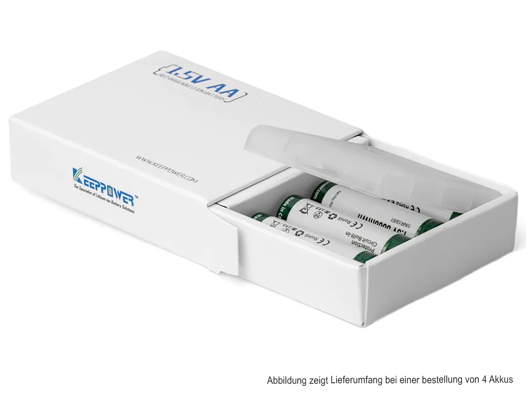 AA 1.5 V Li-Ion-Akku mit 2400 mAh Konstantspannung und Batteriewechselerkennung für Verbraucher… AA 1.5 V Li-Ion-Akku mit 2400 mAh Konstantspannung und Batteriewechselerkennung für Verbraucher – Detailansicht 8