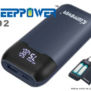 Keeppower PD2 شاحن سفر قابل لإعادة الشحن وبنك طاقة لبطاريات الليثيوم أيون – نظرة عامة على المنتج