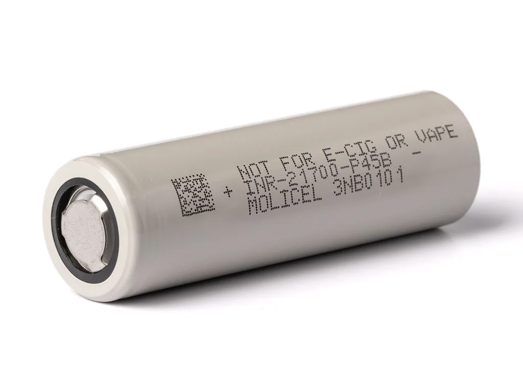 Molicel INR21700-P45B, 4500mAh Li-Ion battery, 3.6V - 3.7V – product overview Molicel INR21700-P45B, 4500mAh Li-Ion battery, 3.6V - 3.7V – product overview