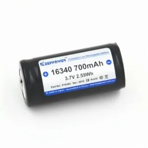 Keeppower 16340 – 700mAh, 3.7V Li-Ion-Akku geschützt – Produktübersicht