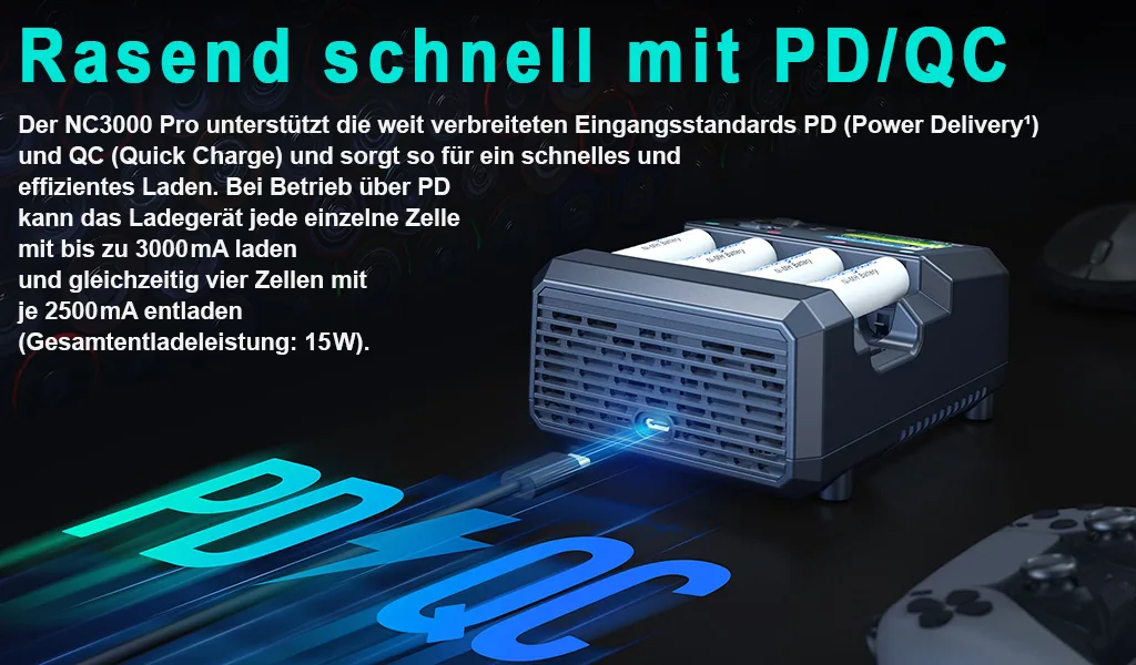 SkyRC NC3000 Pro intelligentes Analysegerät-Ladegerät für AA/AAA, NIMH/NiCd, wiederaufladbare… SkyRC NC3000 Pro intelligentes Analysegerät-Ladegerät für AA/AAA, NIMH/NiCd, wiederaufladbare Batterien – Detailansicht 4