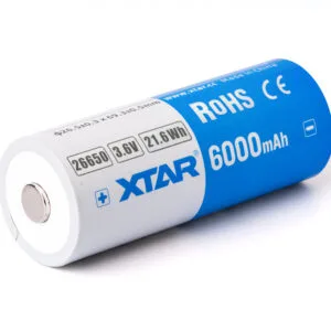 XTAR 26650 – 6000mAh, 3.6V – 3.7V Li-Ion-Akku, PCB-geschützt, maximale Leistung 10A – Produktübersicht