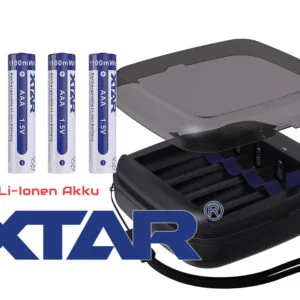 Xtar BC4 – Ladegerät + 4x AAA (Micro) LR03 1.5V Li-Ion-Akkus – Produktübersicht
