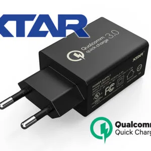 USB-Stromversorgung QC3.0 5V⎓3A/9V⎓2A/12V⎓1.5A XTAR DBS15Q Schnellladung 18W – Produktübersicht USB-Stromversorgung QC3.0 5V⎓3A/9V⎓2A/12V⎓1.5A XTAR DBS15Q Schnellladung 18W – Produktübersicht