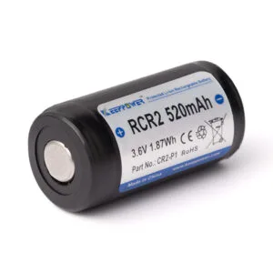 Keeppower 15270 / RCR2 520mAh 3.6V - 3.7V protected Li-Ion battery in CR2 format – product overview